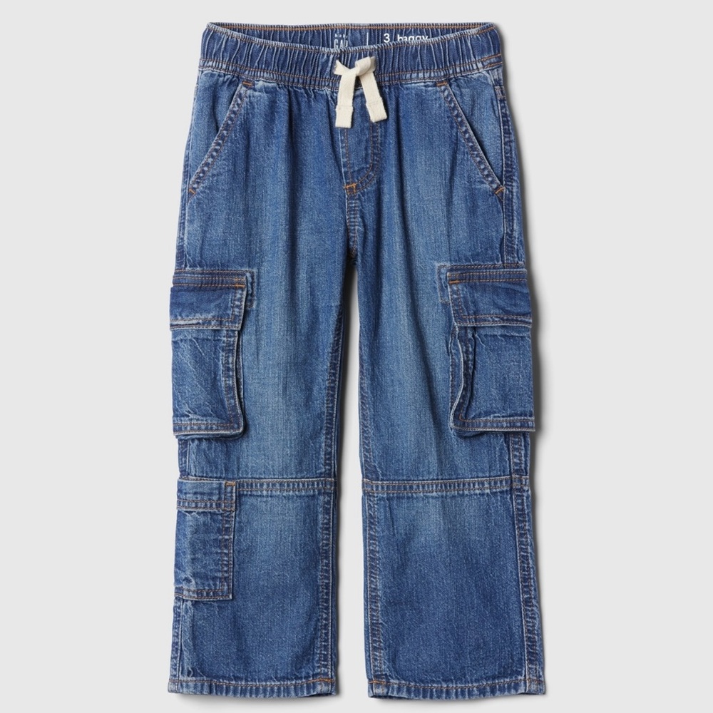 Gap Toddler Boy Cargo Baggy Jeans. Size 2